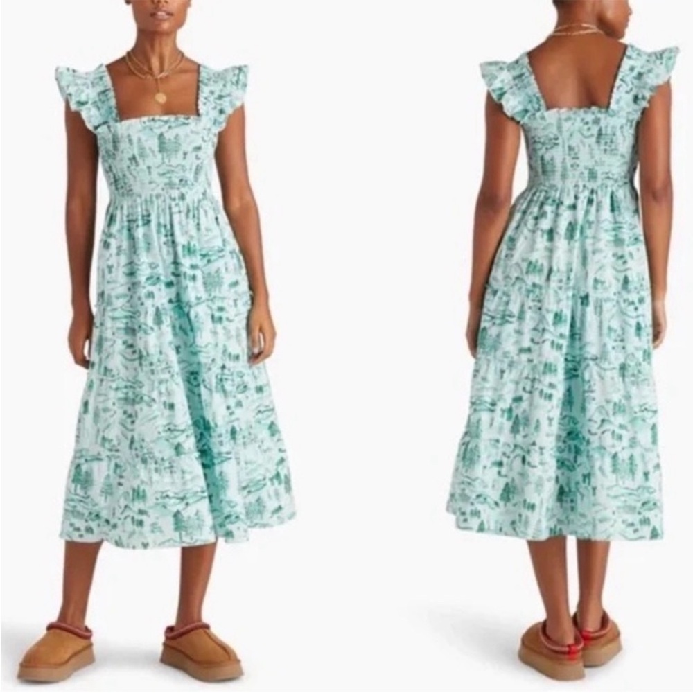 Hill House Green Midi Dress